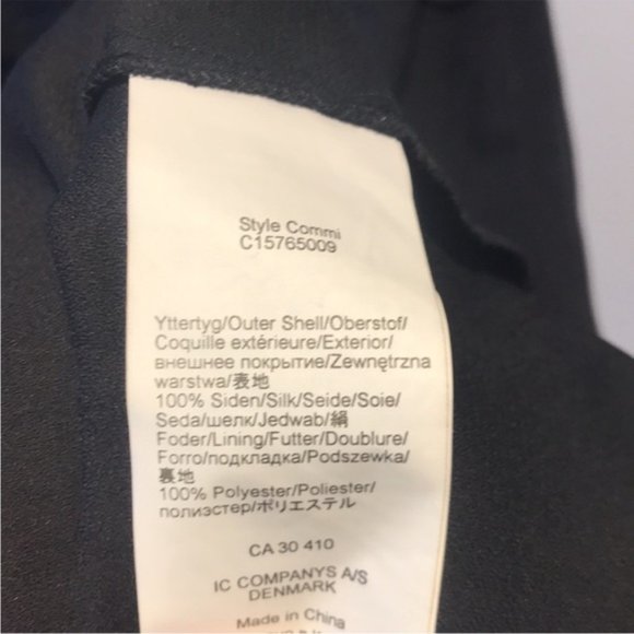 Black Silk Slip Mini Flare Dress with Thin Tie Belt - Picture 7 of 11